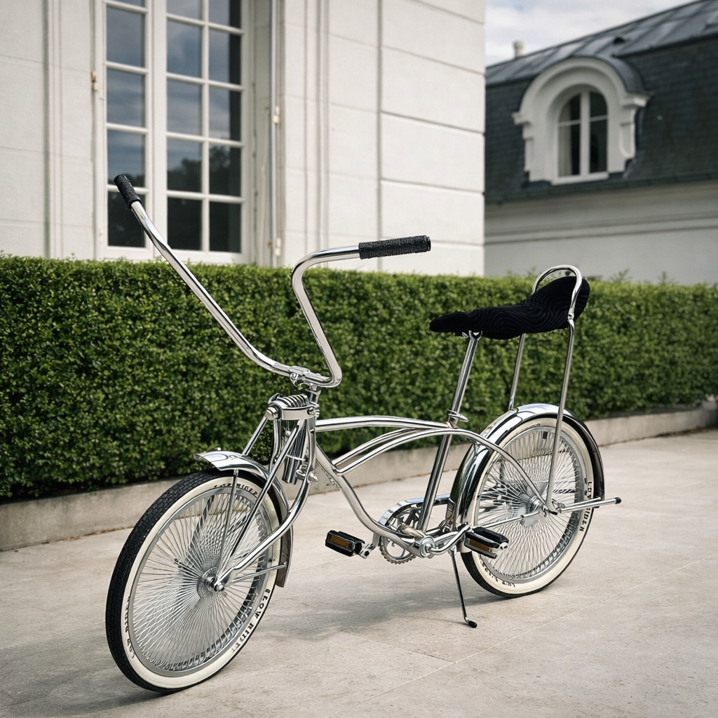 Location Location Vélo Lowrider Chromé à Paris pour tournage et shooting photo - Full Prod 360