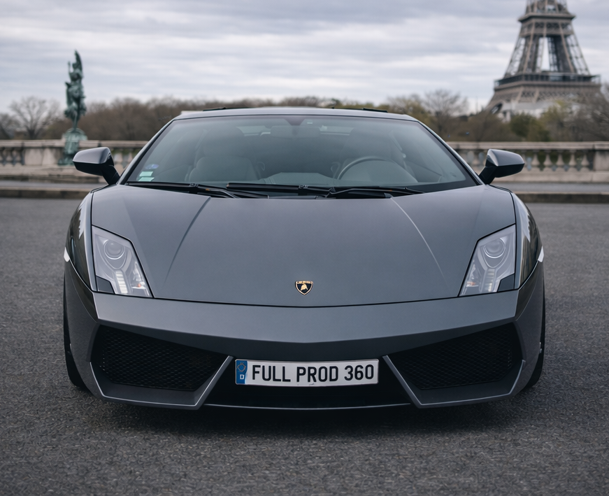 Location Location Lamborghini Gallardo - Pour tournage et shooting photo - Full Prod 360