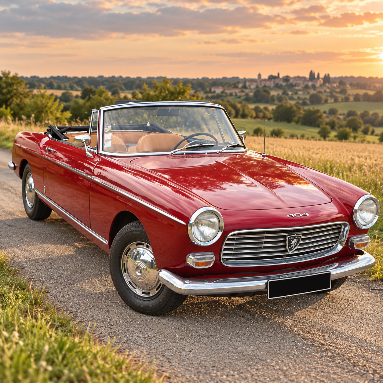 Location Peugeot 404 Cabriolet 1972 — Voiture de collection - Full Prod 360