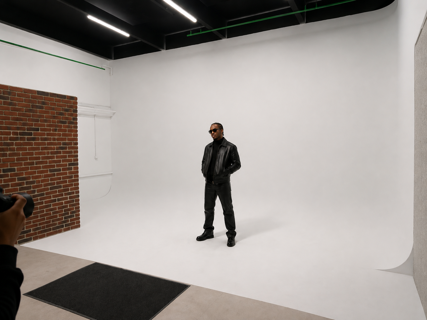 Location studio vidéo à Paris – cyclorama fond blanc 64 m